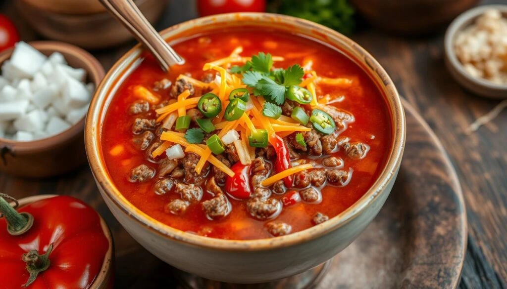 chili recipe with enchilada sauce and ground beef